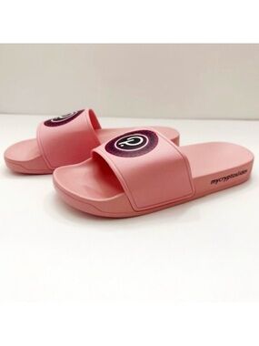 Mycryptoslides Pink Cryptocurrency Theme Slide Sandals Polkadot Logo Size 39